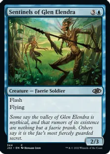 《エレンドラ谷の衛兵/Sentinels of Glen Elendra》[J22] 青C