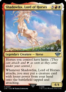 《馬の王者、飛蔭/Shadowfax, Lord of Horses》[LTR] 金U