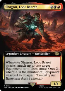 ■拡張アート■《戦利品運び、シャグラト/Shagrat, Loot Bearer》[LTR-BF] 金R