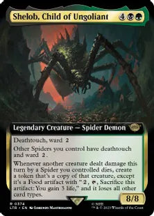 ■拡張アート■《ウンゴリアントの末裔、シェロブ/Shelob, Child of Ungoliant》[LTR-BF] 金R