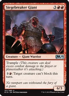 《包囲破りの巨人/Siegebreaker Giant》[M19] 赤U