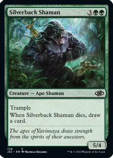 《シルバーバックの巫師/Silverback Shaman》[J22] 緑C