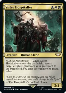 (141)《シスター・ホスピタラー/Sister Hospitaller》[40K] 金R