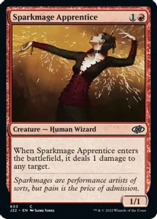 《火花魔道士の弟子/Sparkmage Apprentice》[J22] 赤C