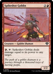 《トゲ撃ちゴブリン/Spikeshot Goblin》[CMM] 赤C