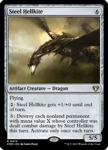 《鋼のヘルカイト/Steel Hellkite》[CMM] 茶R