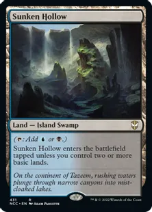 《窪み渓谷/Sunken Hollow》[NCC] 土地R