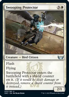 《舞い降りる守護者/Swooping Protector》[SNC] 白U