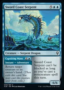 《ソード・コーストの海蛇/Sword Coast Serpent》[CLB] 青C