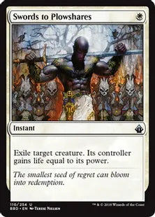 《剣を鍬に/Swords to Plowshares》[BBD] 白U
