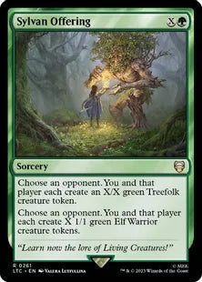 《森の捧げ物/Sylvan Offering》[LTC] 緑R