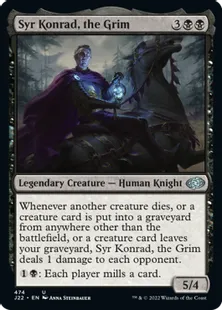 《厳格な者、コンラッド卿/Syr Konrad, the Grim》[J22] 黒U