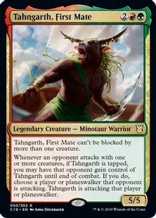 《航海士、ターンガース/Tahngarth, First Mate》[C19]金R