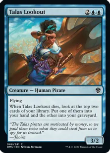 《タラスの見張り/Talas Lookout》[DMU] 青C