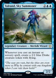 《空召喚士ターランド/Talrand, Sky Summoner》[C19]青R