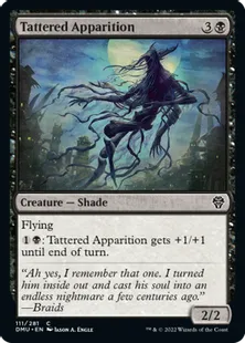 《ぼろぼろの亡霊/Tattered Apparition》[DMU] 黒C