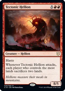 《地盤のヘリオン/Tectonic Hellion》[C19]赤R