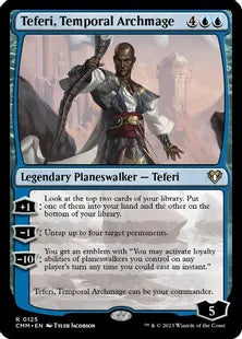 《時間の大魔道士、テフェリー/Teferi, Temporal Archmage》[CMM] 青R