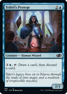 《テフェリーの徒弟/Teferi's Protege》[J22] 青C