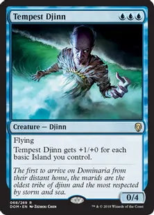 《大嵐のジン/Tempest Djinn》[DOM] 青R