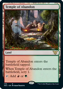 《奔放の神殿/Temple of Abandon》[NEC] 土地R