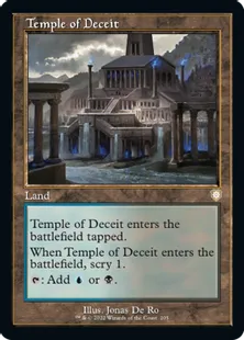 ■旧枠■《欺瞞の神殿/Temple of Deceit》[BRC] 土地R