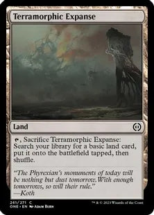 《広漠なる変幻地/Terramorphic Expanse》(261)[ONE]土地C