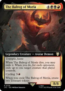 ■拡張アート■《モリアのバルログ/The Balrog of Moria》[LTC] 金R