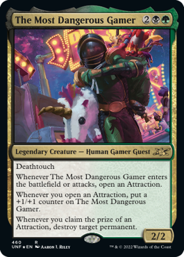【ギャラクシー・Foil】《The Most Dangerous Gamer》[UNF-GF] 金R