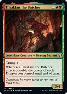 《解体屋、スラッカス/Thrakkus the Butcher》[CLB] 金U