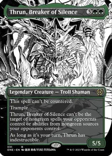 ■ボーダーレス■《沈黙を破る者、スラーン/Thrun, Breaker of Silence》(331)[ONE-BF]緑R