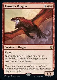 《雷のドラゴン/Thunder Dragon》[CLB] 赤R