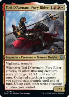 《憤怒の乗り手、アヴナントのトーリ/Tori D'Avenant, Fury Rider》[DMU] 金U