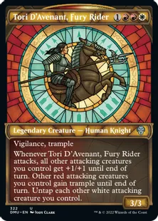 ■ショーケース■《憤怒の乗り手、アヴナントのトーリ/Tori D'Avenant, Fury Rider》[DMU-BF] 金U