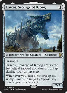 《クルーグの災い魔、トラクソス/Traxos, Scourge of Kroog》[DOM] 茶R