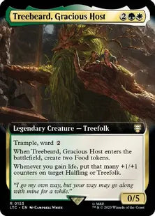 ■拡張アート■《親切にもてなす者、木の鬚/Treebeard, Gracious Host》[LTC] 金R