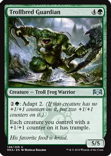 《トロール種の守護者/Trollbred Guardian》[RNA] 緑U