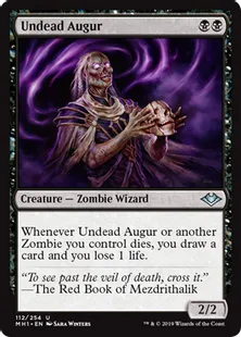 《アンデッドの占い師/Undead Augur》[MH1] 黒U