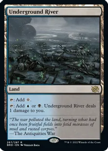 《地底の大河/Underground River》[BRO] 土地R
