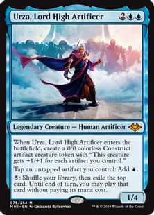《最高工匠卿、ウルザ/Urza, Lord High Artificer》[MH1] 青R