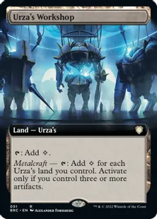 ■拡張アート■《ウルザの作業場/Urza's Workshop》[BRC-BF] 土地R