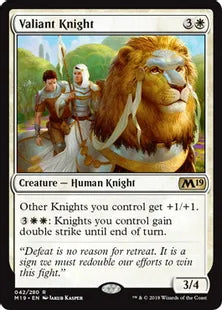 《勇敢な騎士/Valiant Knight》[M19] 白R