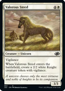 《勇敢な駿馬/Valorous Steed》[J22] 白C