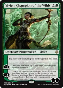《野獣の擁護者、ビビアン/Vivien, Champion of the Wilds》[WAR] 緑R