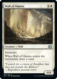 《前兆の壁/Wall of Omens》[2X2] 白U