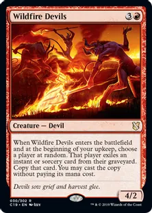 《野火の悪魔/Wildfire Devils》[C19]赤R