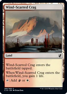 《風に削られた岩山/Wind-Scarred Crag》[C19]土地C