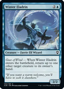 《冬のエラドリン/Winter Eladrin》[CLB] 青C
