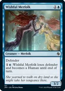 《切望するマーフォーク/Wishful Merfolk》[JMP] 青C