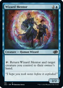 《魔術師の導師/Wizard Mentor》[J22] 青C